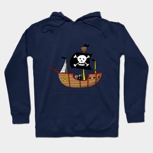 funny pirate ship Hoodie